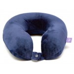VIAGGI U Shape Memory Foam Travel Neck Pillow - Navy Blue